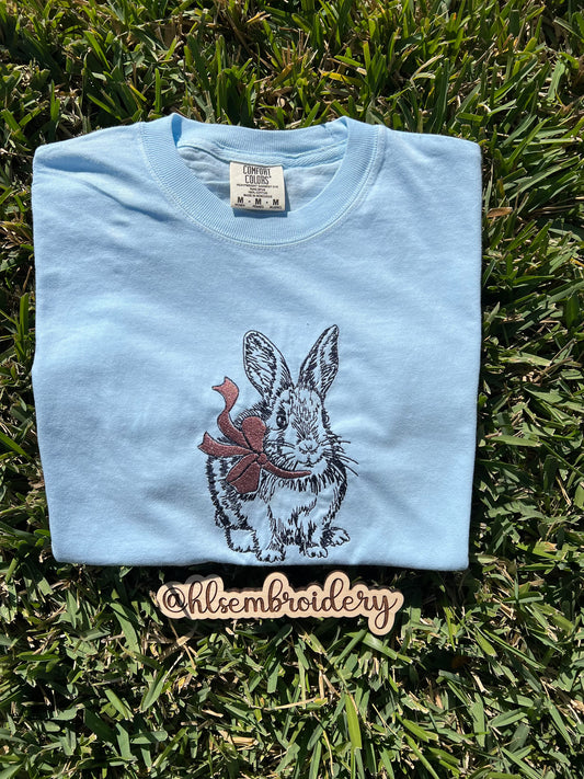 π° Bow Bunny β Embroidered Tee or Crewneck