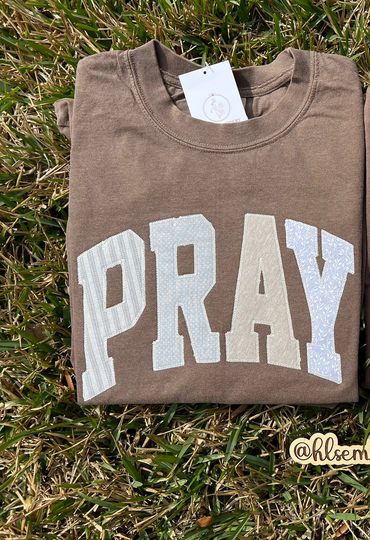 Pray — Appliqué Tee (Ready To Ship)