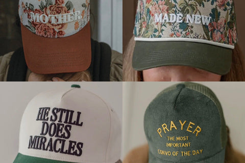  Curated collection of embroidered hats