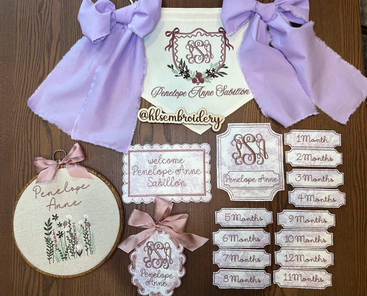 picture of the Collection of embroidered keepsakes