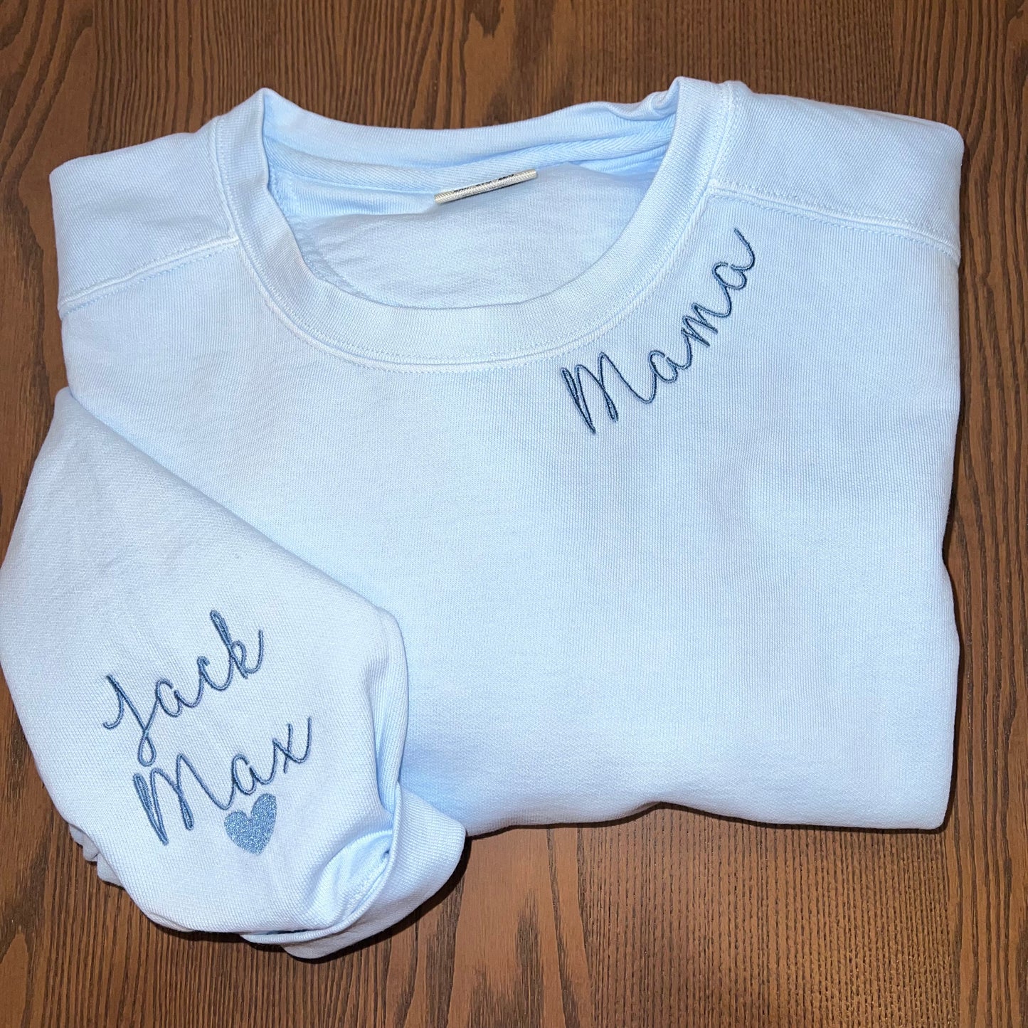 Custom Script Collar Crewneck