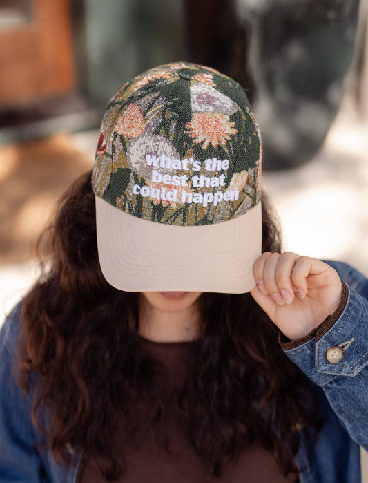 ✨ “What’s the Best That Could Happen?”— Curated Tapestry Hat
