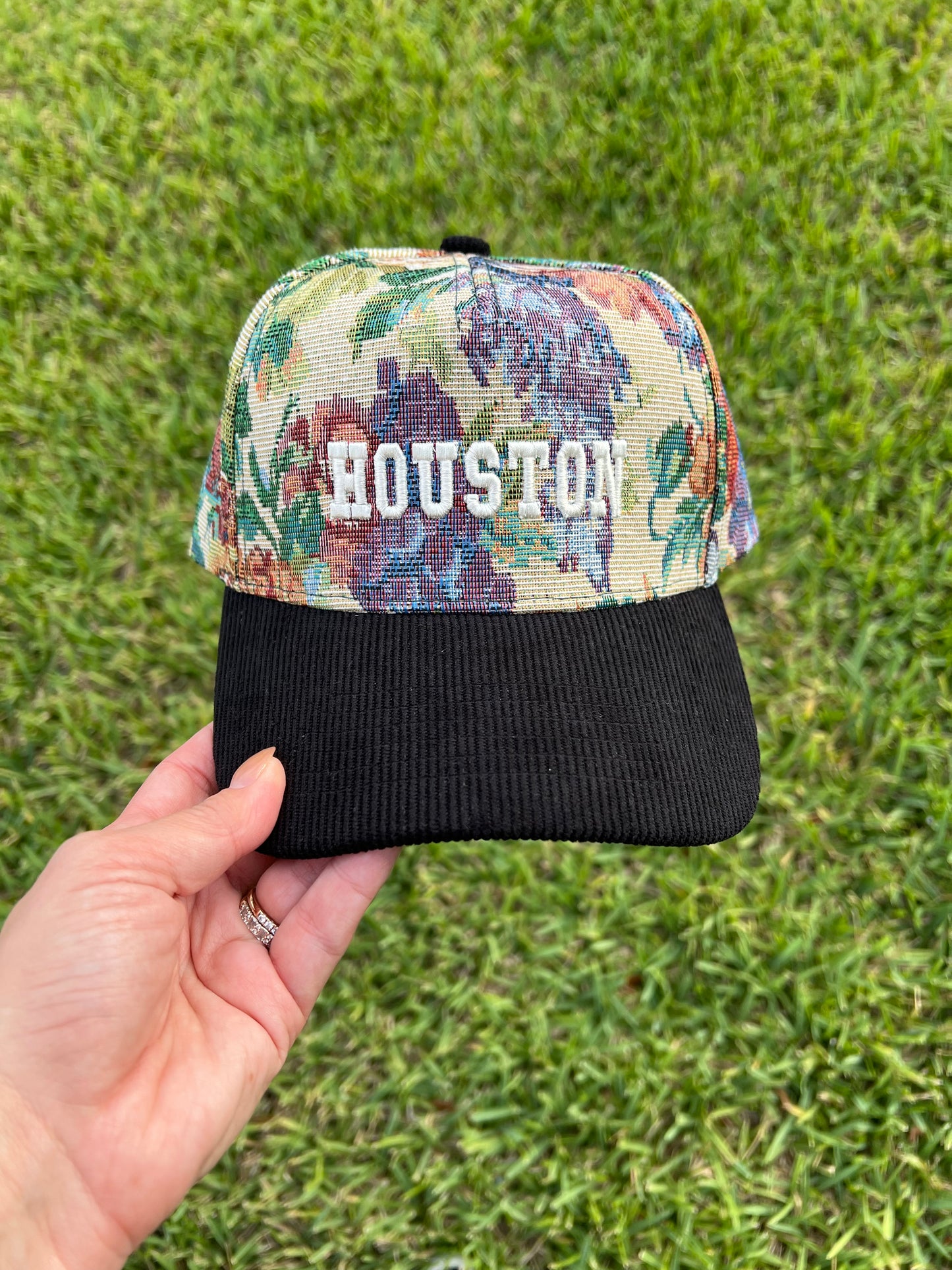 Houston Tapestry Hat — Puff Embroidery