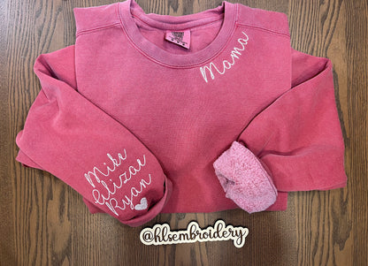 Custom Script Collar Crewneck