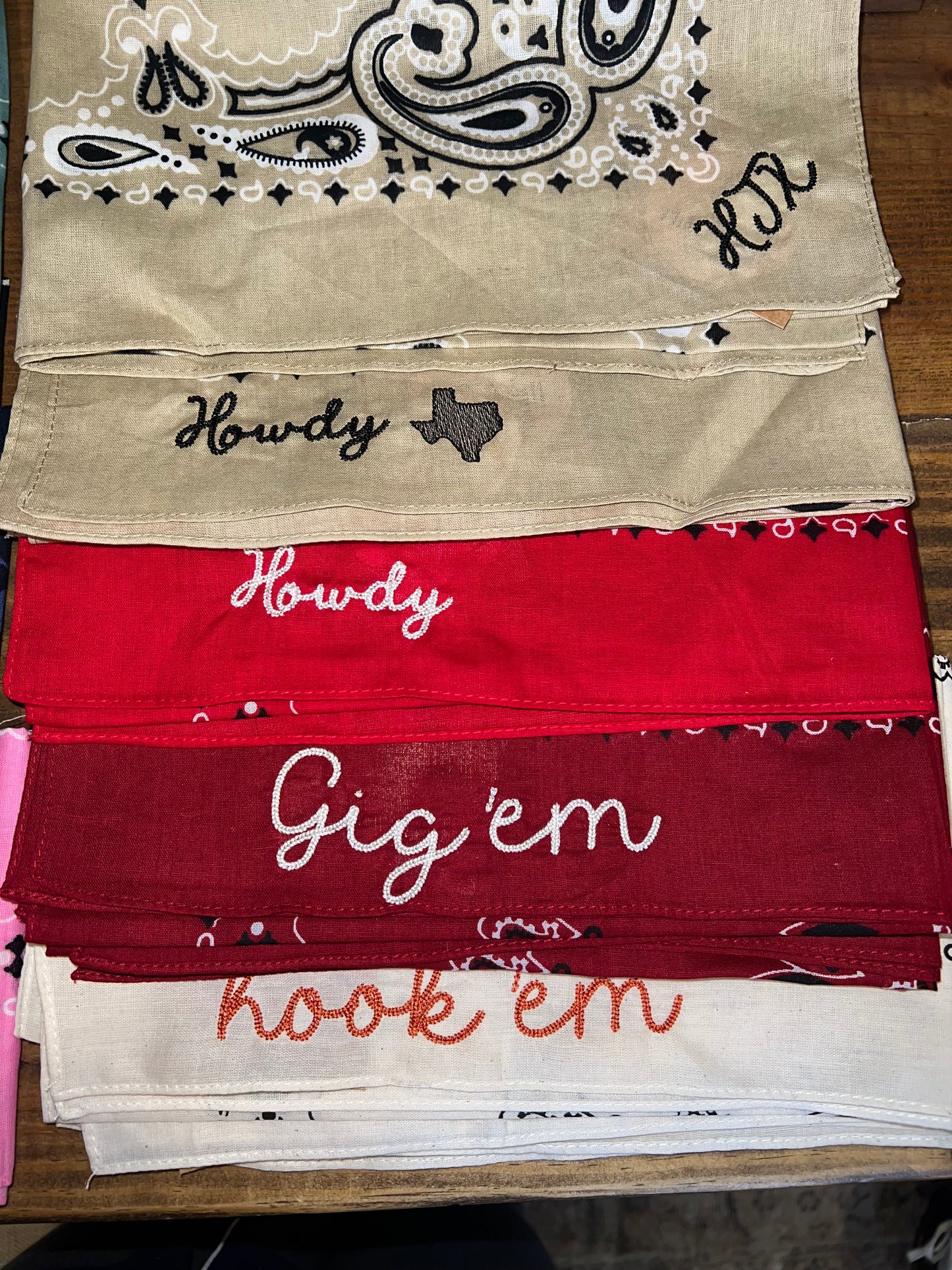 Embroidered Paisley Bandana