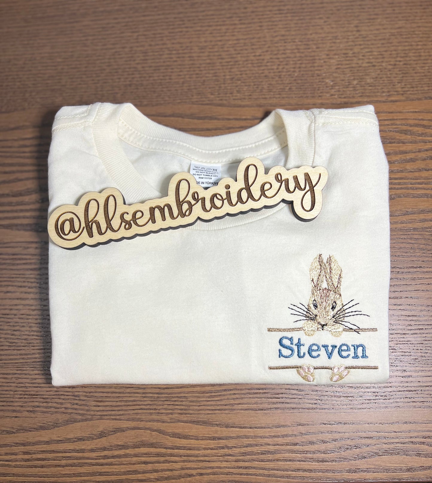 🐰 Personalized Bunny Name Tee — Kids