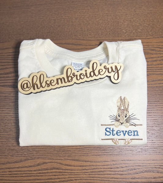 🐰 Personalized Bunny Name Tee — Kids
