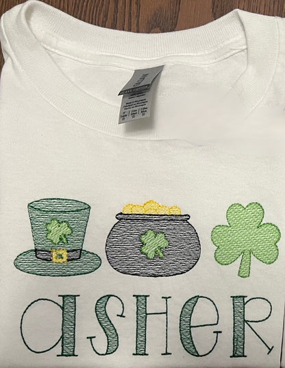 ☘️ St. Patrick’s Day Icons — Personalized Toddler & Youth Tee