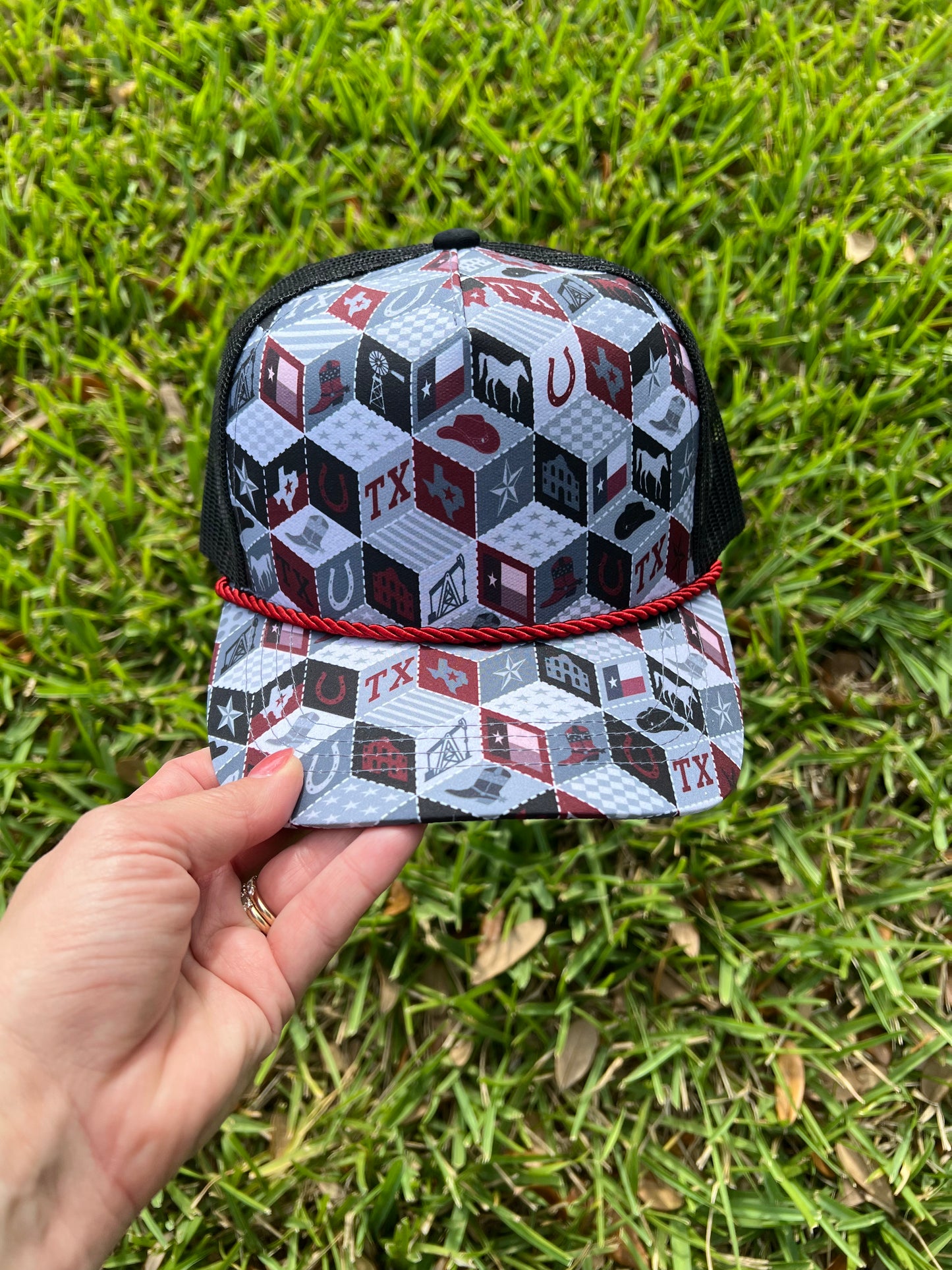Texas Pattern Trucker Hat
