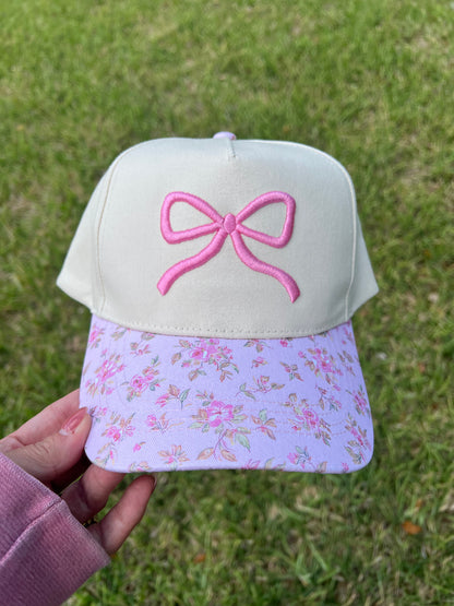 Puff Bow Hat (Ready To Ship)