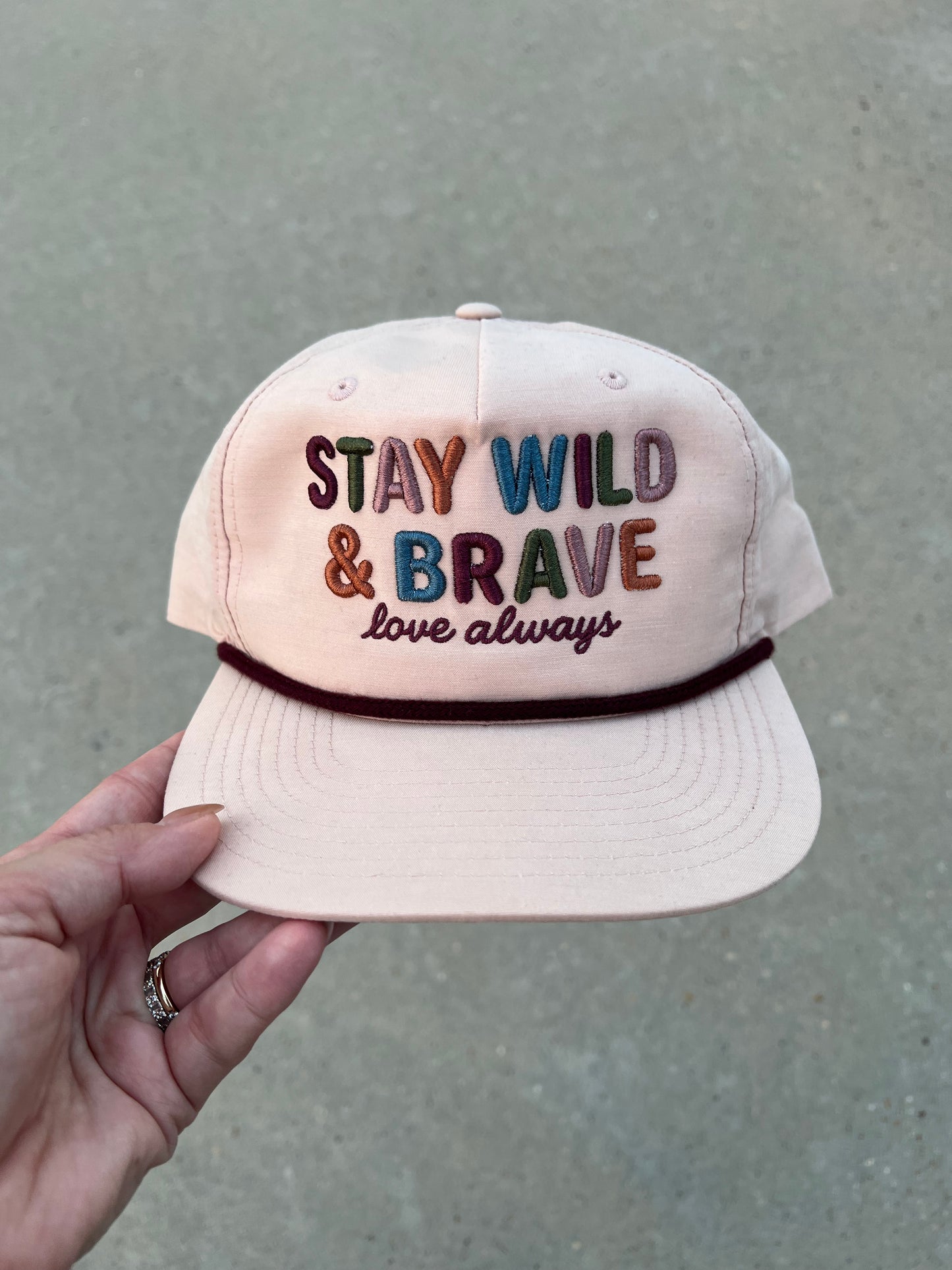 Wild & Brave — Embroidered Hat