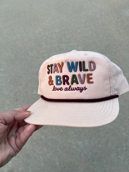 Wild & Brave — Embroidered Hat