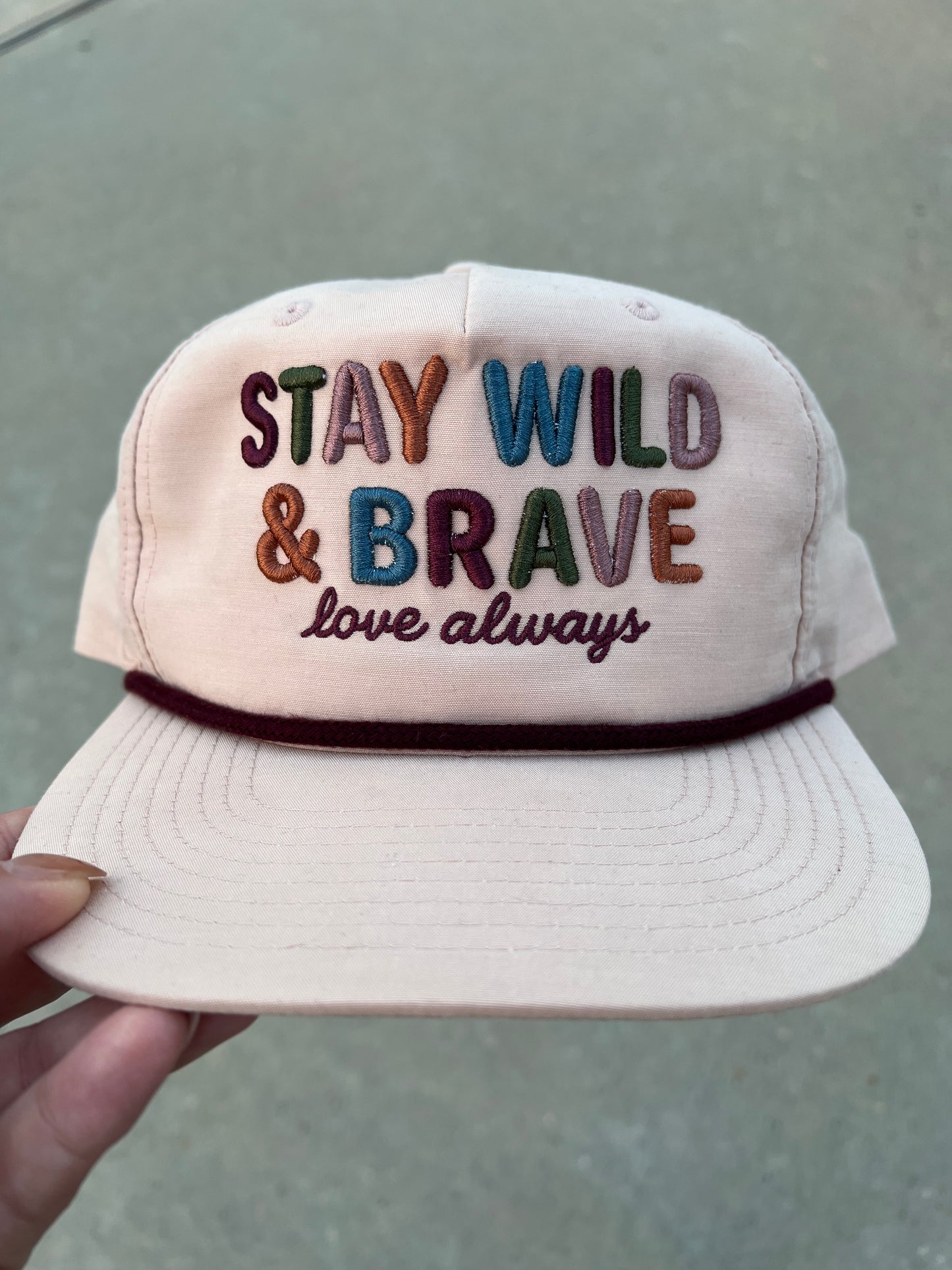 Wild & Brave — Embroidered Hat