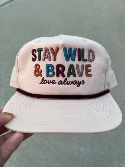Wild & Brave — Embroidered Hat