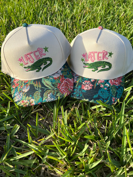 Later — Embroidered Hat