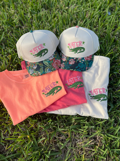 Later — Embroidered Hat