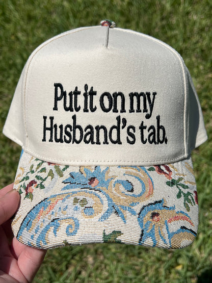 Put It On My Husband’s Tab — Embroidered Hat