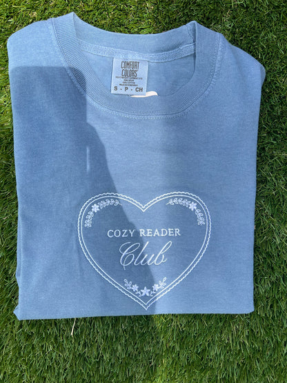 Cozy Reader Club — Embroidered Design (Ready To Ship)