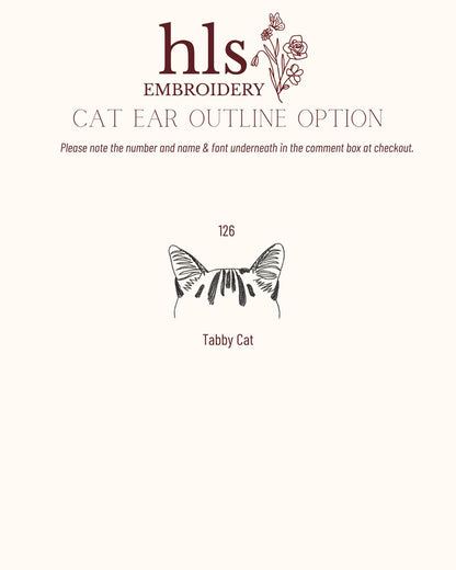Custom Pet Outline Embroidered Tee or Crewneck