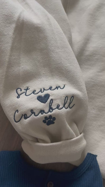 Sleeve embroidered detail