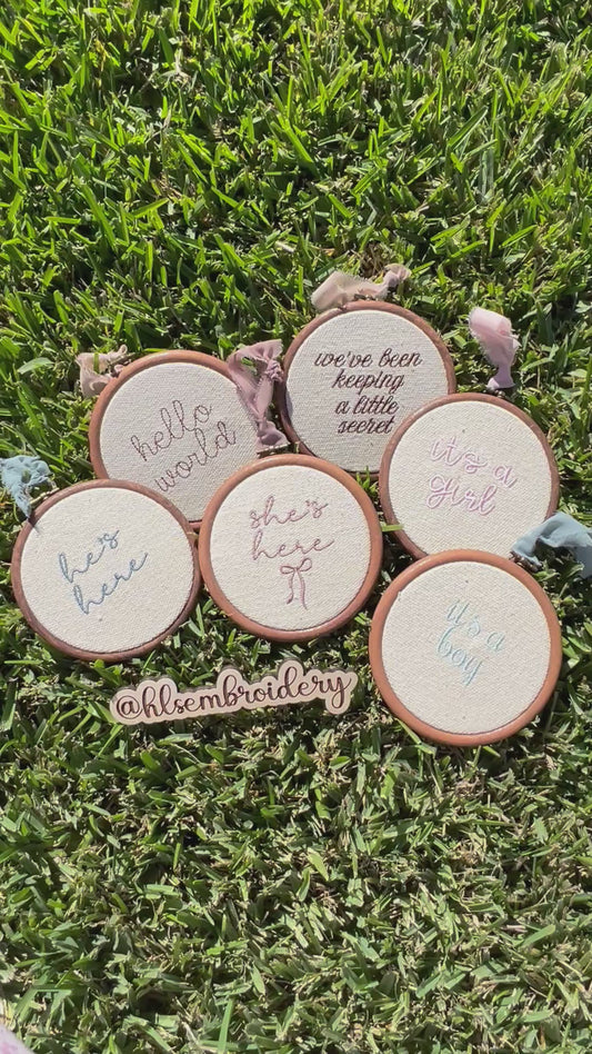 Personalized hoops with embroidery 